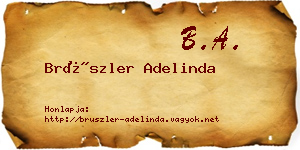 Brüszler Adelinda névjegykártya